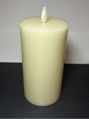 Ivory LED Pillar Candle - Flameless Decorative Candle